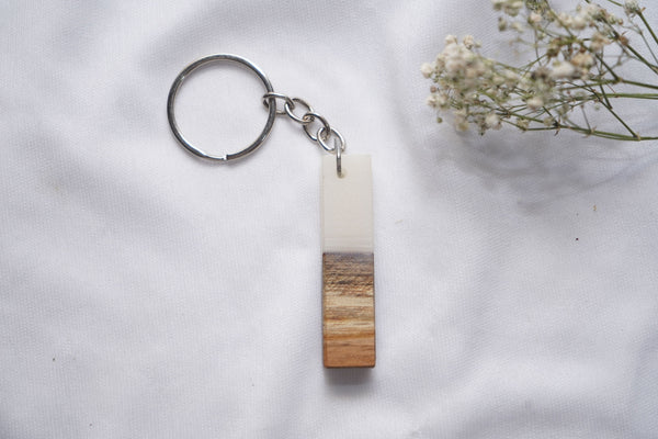 Wood Resin Keychain