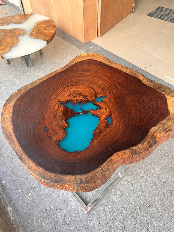 Ocean Design Epoxy Resin Dinning Table – A Coastal Masterpiece