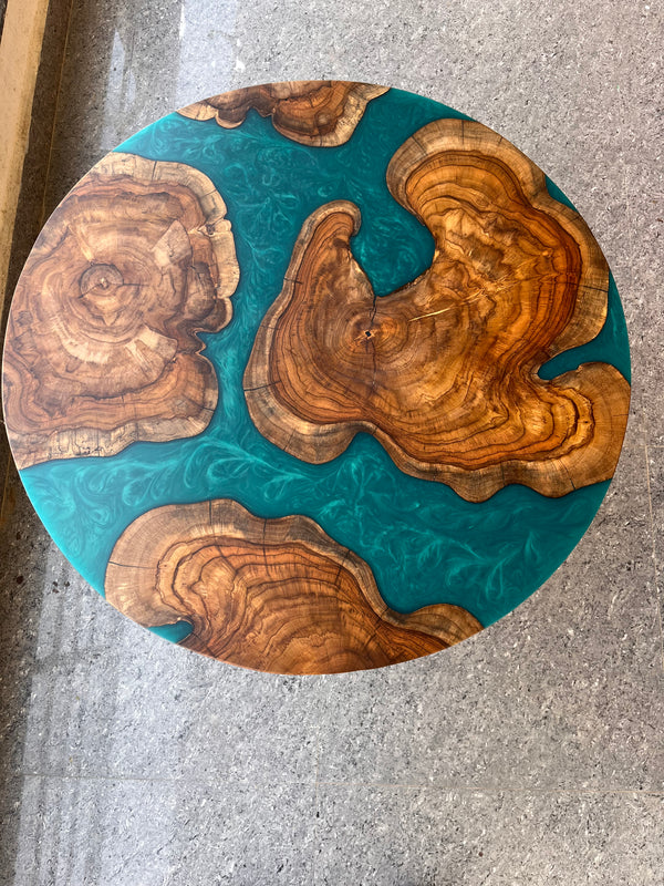 Ocean Design Epoxy Resin Dinning Table – A Coastal Masterpiece