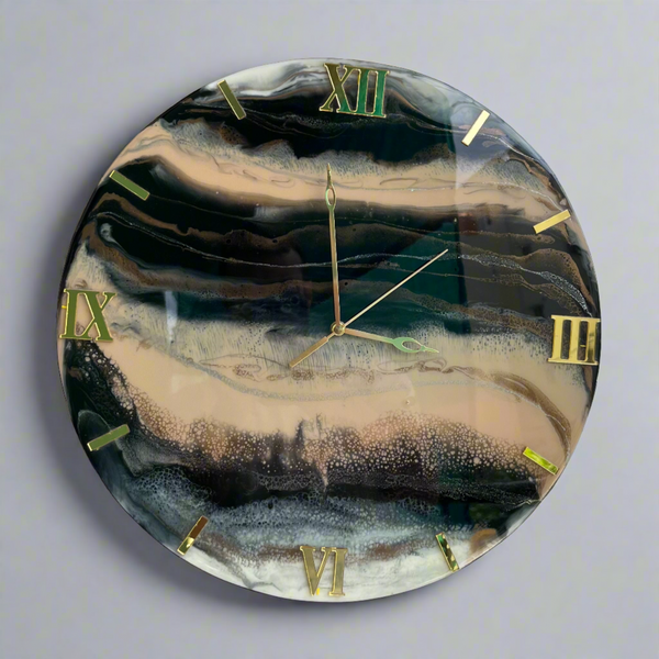 Abstract Resin clock