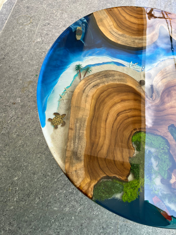 Ocean Design Epoxy Resin Centre Table – A Coastal Masterpiece